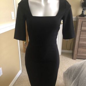 Black dress with sleeves
